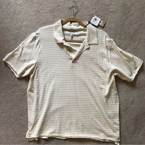 RAG & BONE Off White Stripe Jersey Polo - BRAND NEW!